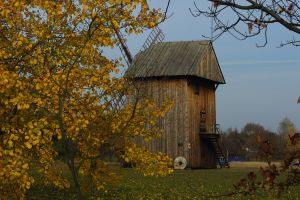 Wiatrak typu koźlak ze Świeryża, kon. XIX w.