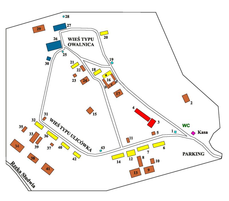 Plan skansenu Maurzyce